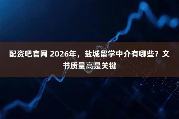 配资吧官网 2026年，盐城留学中介有哪些？文书质量高是关键
